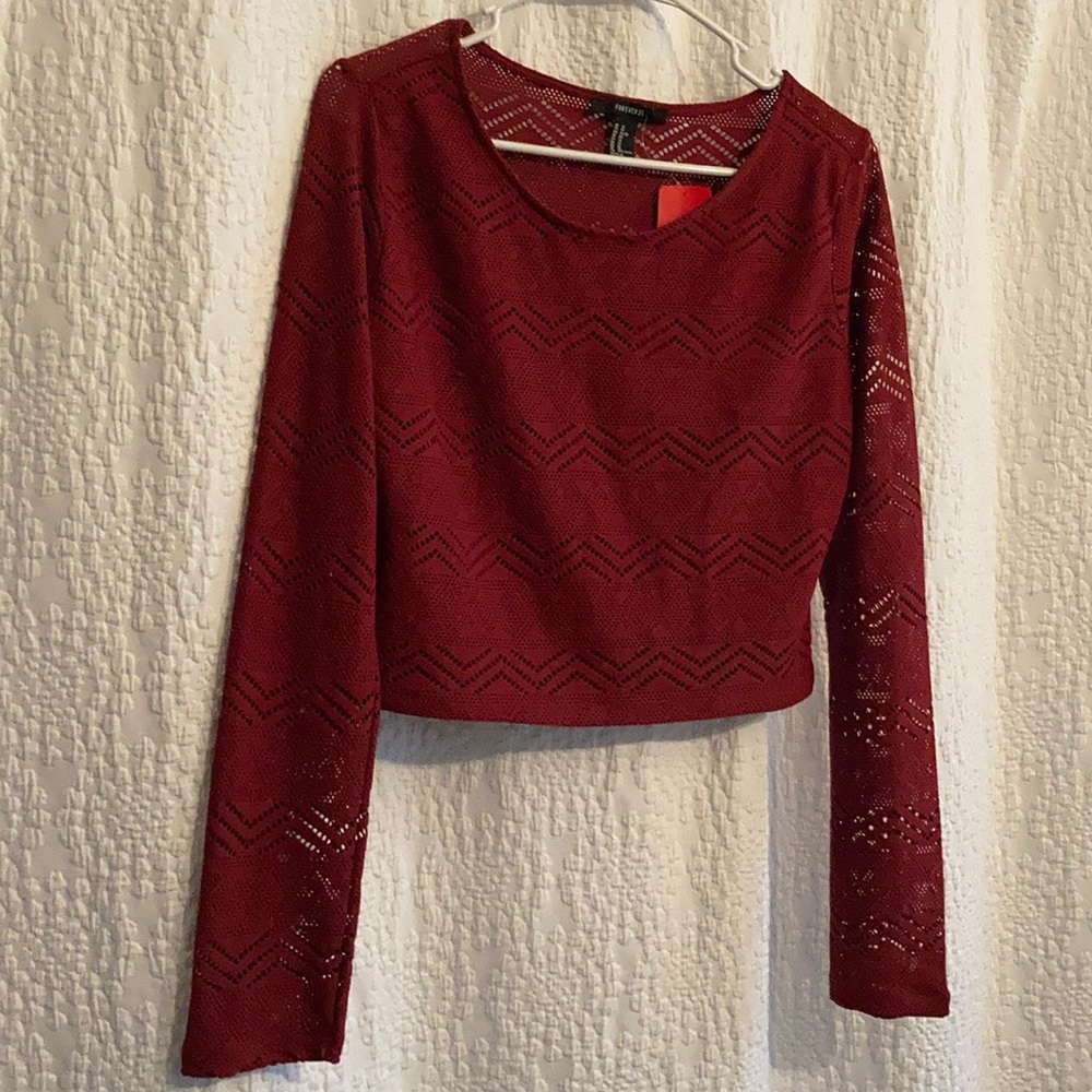 Lazer cut crop top